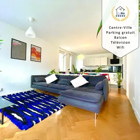 Daire Bngo I Le Spacieux I 12 Personnes, 5 Chambres, 2 Salle De Bain, Parking Prive, Wc Separe, Wifi *
